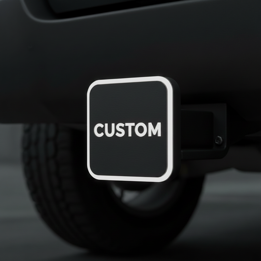 Custom Hitch Cover White